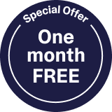 Special offer: one month free